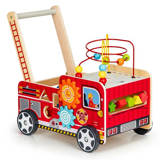 Wooden walker - fire engine