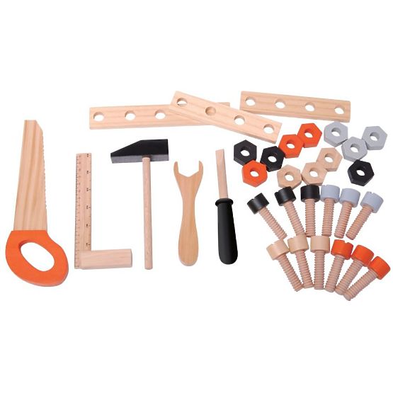 Wooden workbench for children