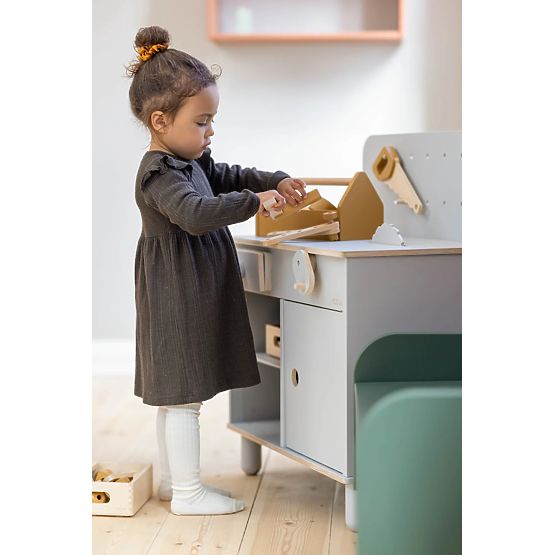 Wooden workshop Nordic - gray