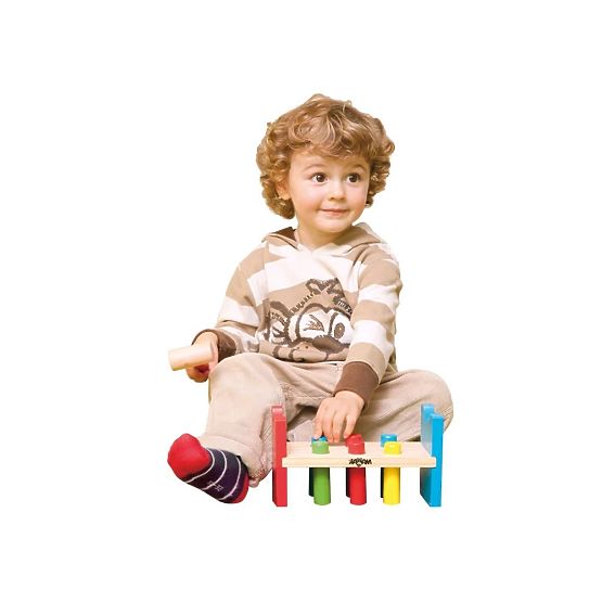 Woody Hammering Bench with Pegs