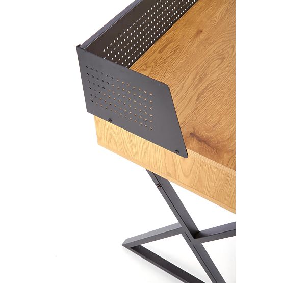 Writing Desk B43 - Golden Oak / Black