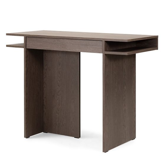 Writing Desk/Console with Drawer Kanso, Baltic Storm Oak