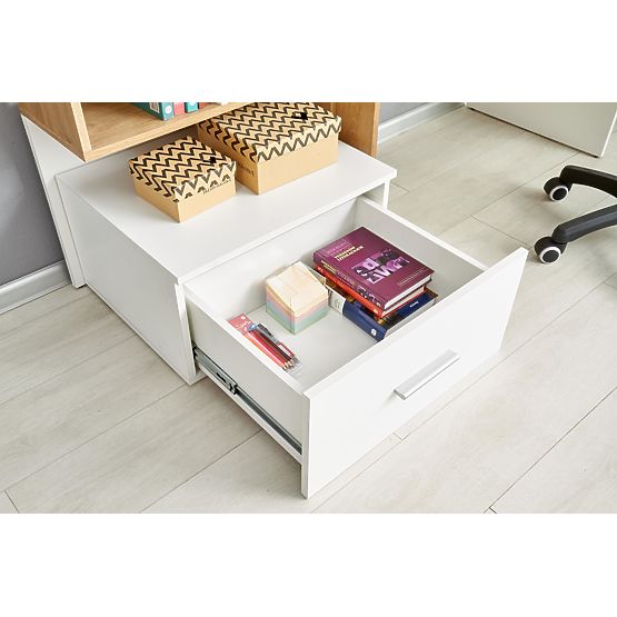 Writing Desk GROSSO - Golden Oak / White