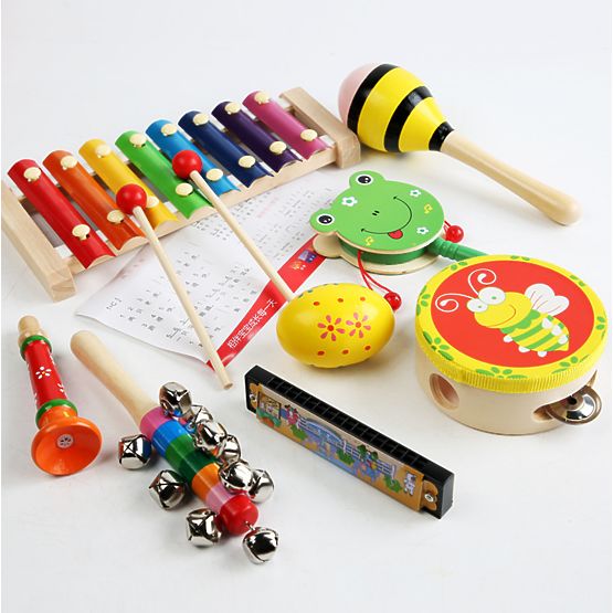 Xylophonic - Set of 7 wooden musical instruments