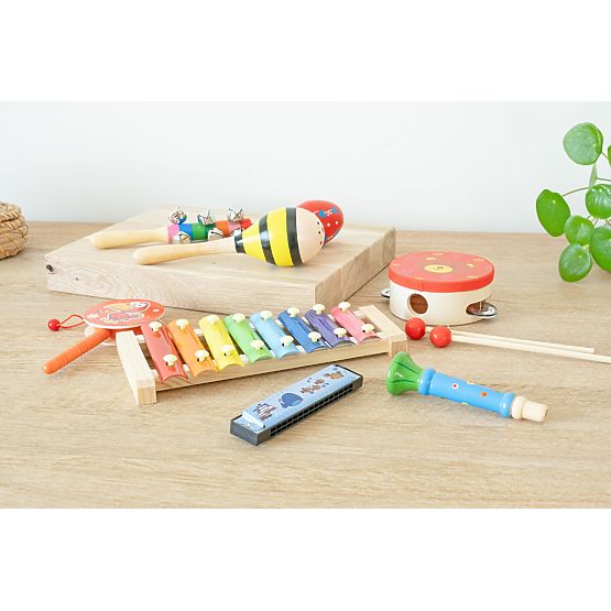 Xylophonic - Set of 7 wooden musical instruments