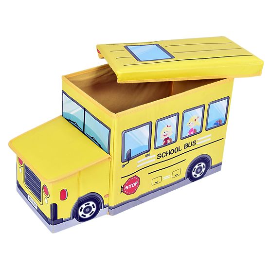 Yellow Bus Toy Storage Box