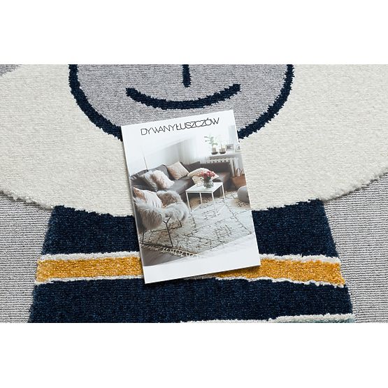 YOYO GD50 Carpet Gray/White - Teddy Bear for Children, Textured, Sensory Fringes