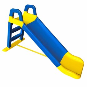 Children's slide Happy 140 cm - blue-yellow