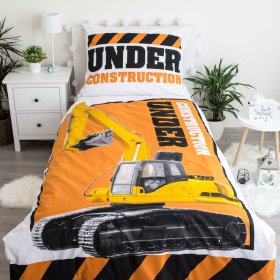 Bed linen with luminous effect Bagr 140 x 200 cm + 70 x 90 cm, Sweet Home