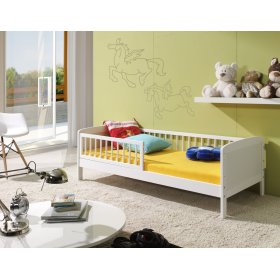 White Junior Children's Bed - 160 x 70 cm, Ourbaby