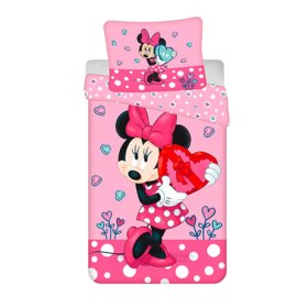 Children's bedding 140 x 200 cm + 70 x 90 cm Minnie hearts, Sweet Home, Minnie Mouse
