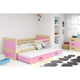 Bed with extra bed bed Rocky 2 - pine, BMS