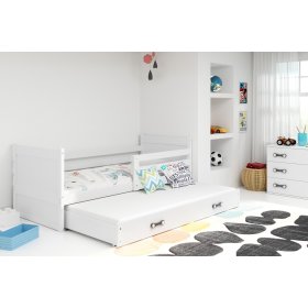 Children bed with bed Rocky - white, BMS
