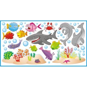 Stickers to wall Marine world, Mint Kitten