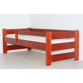 Children's Bed with Safety Rail - Cherry