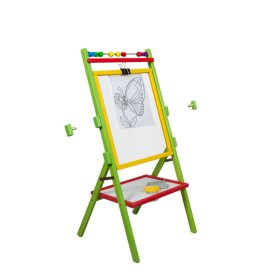 Double-Sided Wooden Easel with Safety Glass, 3Toys.com