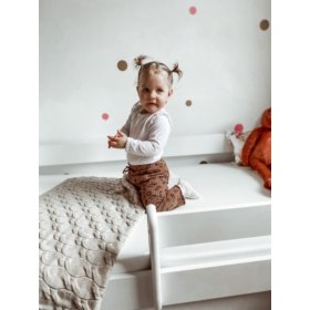 Children's bed with barrier Ourbaby - white