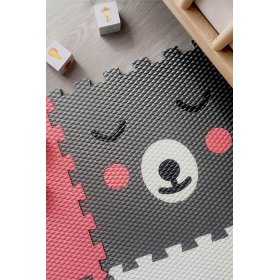 Foam play mat 9 pcs - Teddy bear and crown, VYLEN