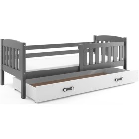 Children bed Exclusive grey - white detail