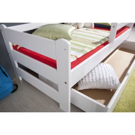 Woody bed with barrier - white, Ourbaby