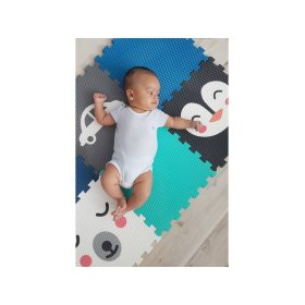 Foam play mat 6 pcs - Bear, penguin and car, VYLEN