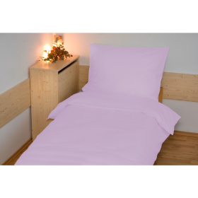 Plain cotton bedding 140x200 cm - Light purple