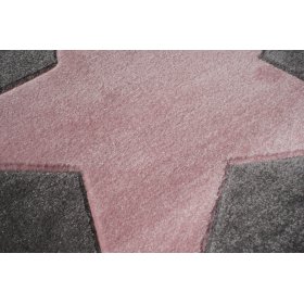 STAR Children's Rug - Silver-Grey/Pink, LIVONE