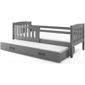 Bed for children Exclusive with extra bed grey - grey detail, BMS