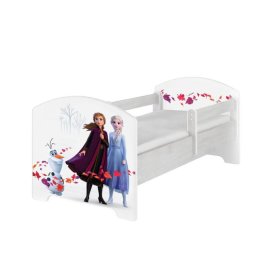 Children's bed with a barrier - Ice Kingdom 2 - Norwegian pine decor, BabyBoo, Frozen