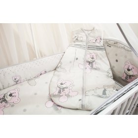 Set bedding to cribs 135x100cm Dreamer gray