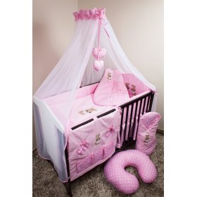 Bedding set for cribs 135x100cm Rabbit pink, Ankras