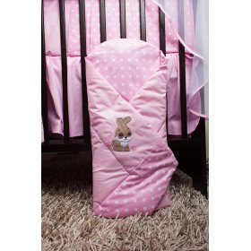 Bedding set for cribs 135x100cm Rabbit pink