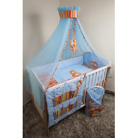 Set bedding to cribs 120x90cm Flowers blue, Ankras
