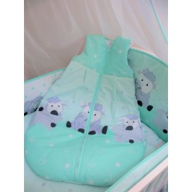 Bedding set to cribs 135x100 cm Lamb mint