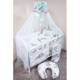 Bedding crib set 120x90 cm Dreamer green, Ankras