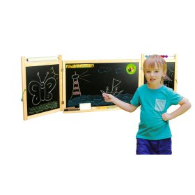 Children's magnetic / chalk board on the wall - natural, 3Toys.com