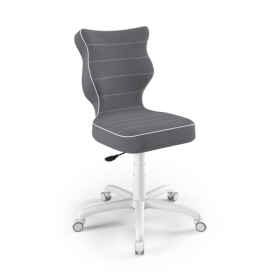 Ergonomic desk chair adjusted to a height of 146-176.5 cm - dark grey