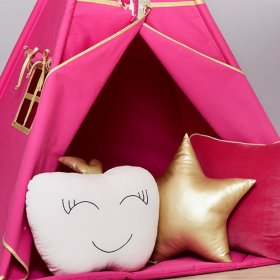 Cushion Star - eco-leather, funwithmum