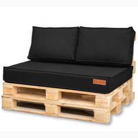 Set of cushions for pallet furniture - Black, FLUMI