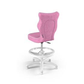 Children's ergonomic desk chair adjusted to a height of 119-142 cm - pink