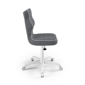Ergonomic desk chair adjusted to a height of 146-176.5 cm - dark grey, ENTELO