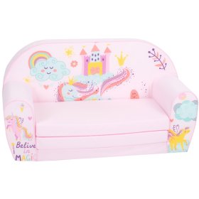 Children sofa Wonderful unicorn - pink, Delta-trade