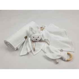 Muslin set for baby - white