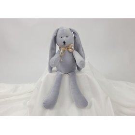 Velor toy Rabbit 35 cm - gray, TOLO