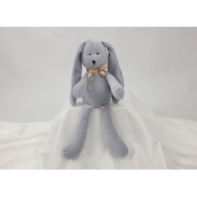 Velor toy Rabbit 35 cm - gray