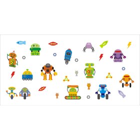 ROBOTS Wall Decoration, Mint Kitten