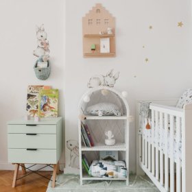Wall decoration DEKORNIK Happy rabbits white, Dekornik
