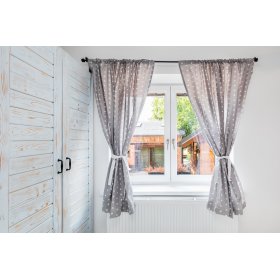 Curtains for children grey with white stars 18, Dom-Dekor
