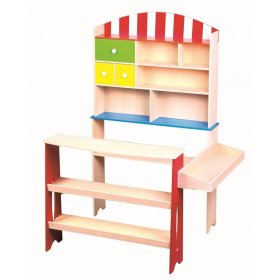 Children's wooden trade stand , Lelin