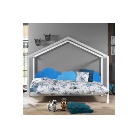 Foam protection for the wall behind the bed Clouds - blue, VYLEN